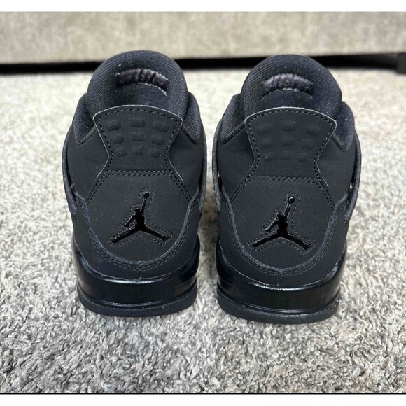 Nike Air Jordan 4 Retro Black Cat Size 5 Youth (Size 6.5 Women's) - Picture 4 of 10